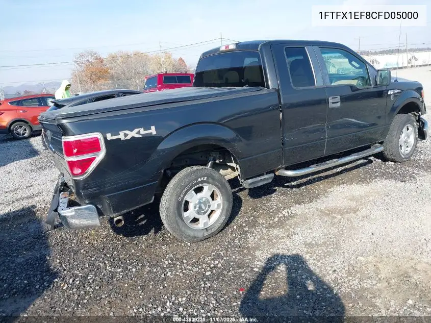 1FTFX1EF8CFD05000 2012 Ford F-150 Xlt