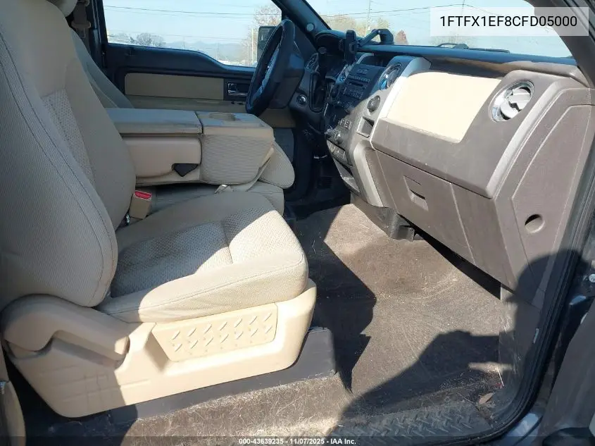 1FTFX1EF8CFD05000 2012 Ford F-150 Xlt