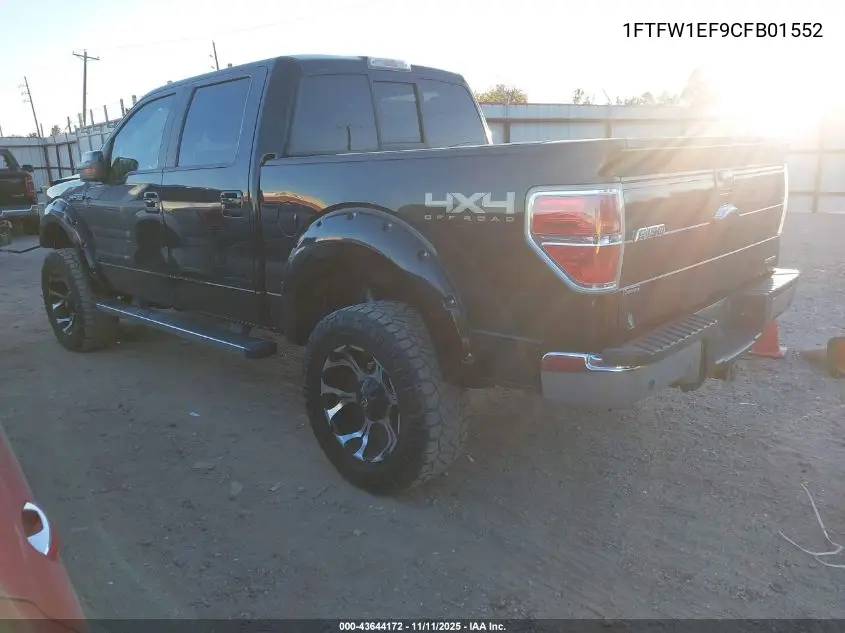 1FTFW1EF9CFB01552 2012 Ford F-150 Lariat