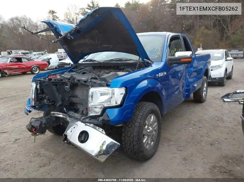 1FTEX1EMXCFB05262 2012 Ford F-150 Xlt