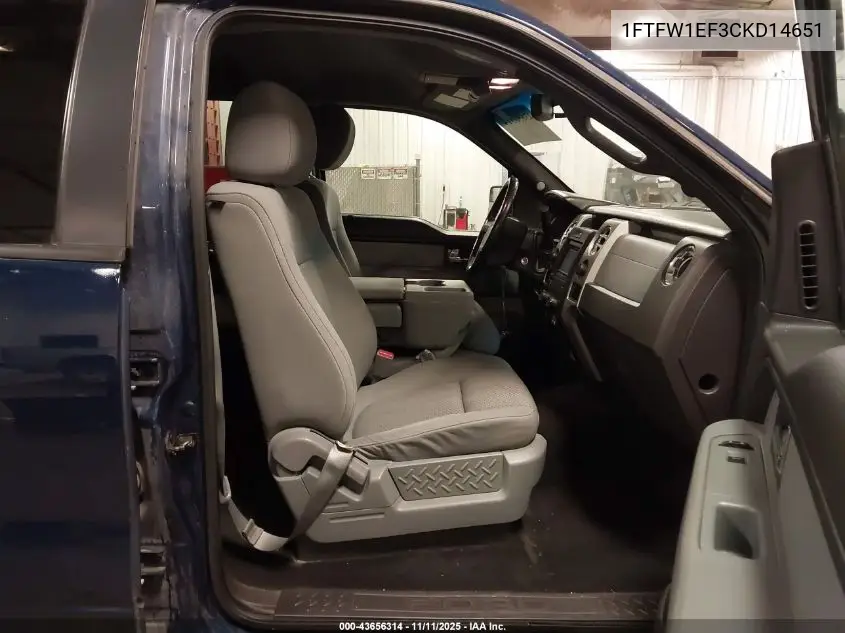 1FTFW1EF3CKD14651 2012 Ford F-150 Xlt