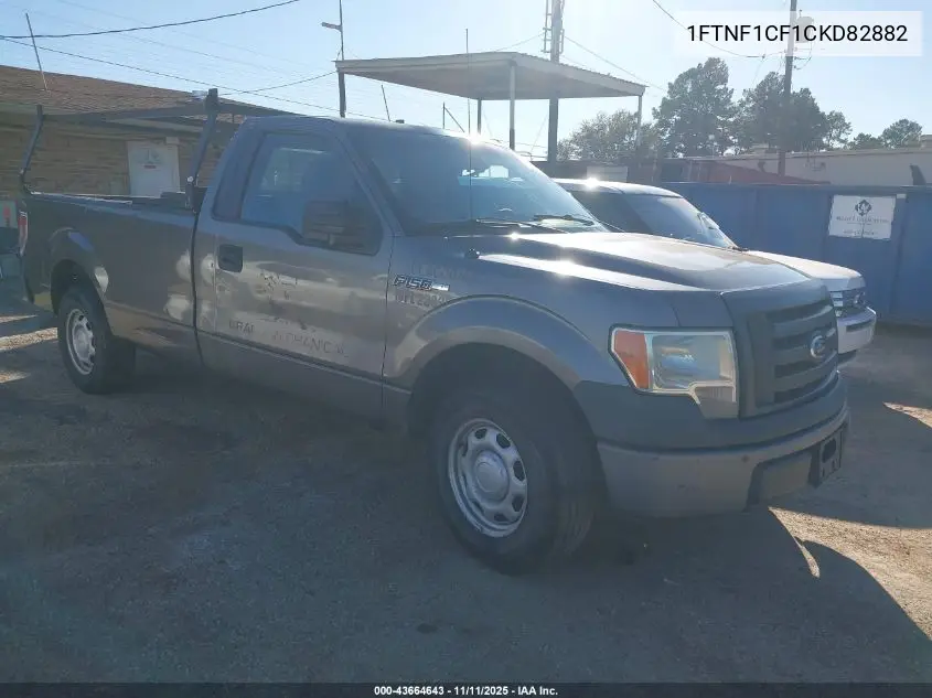 1FTNF1CF1CKD82882 2012 Ford F-150 Xl