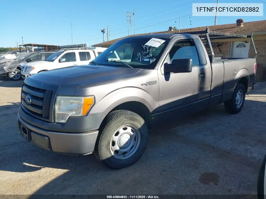 1FTNF1CF1CKD82882 2012 Ford F-150 Xl