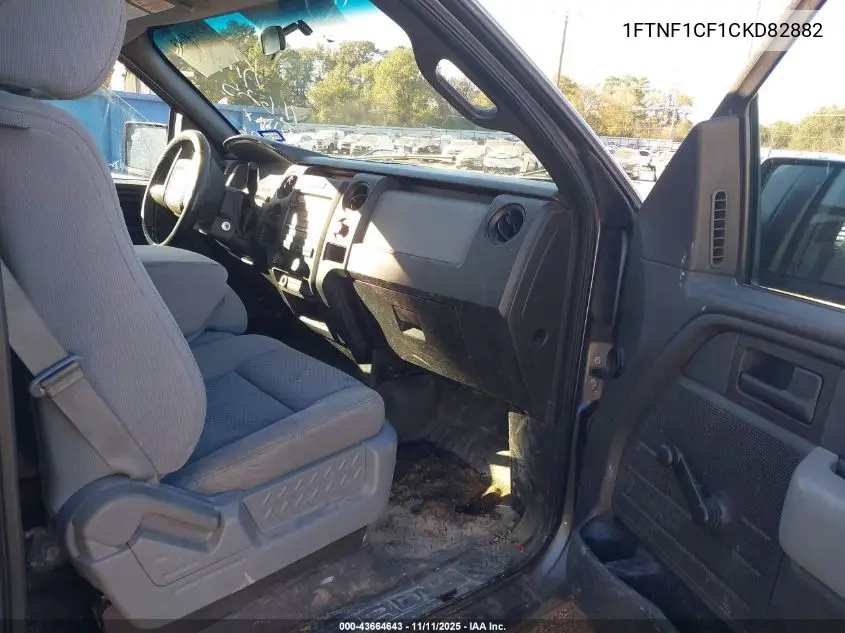 1FTNF1CF1CKD82882 2012 Ford F-150 Xl