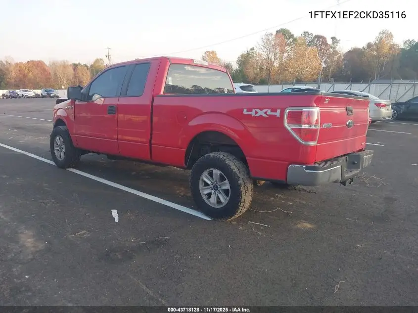 1FTFX1EF2CKD35116 2012 Ford F-150 Xl