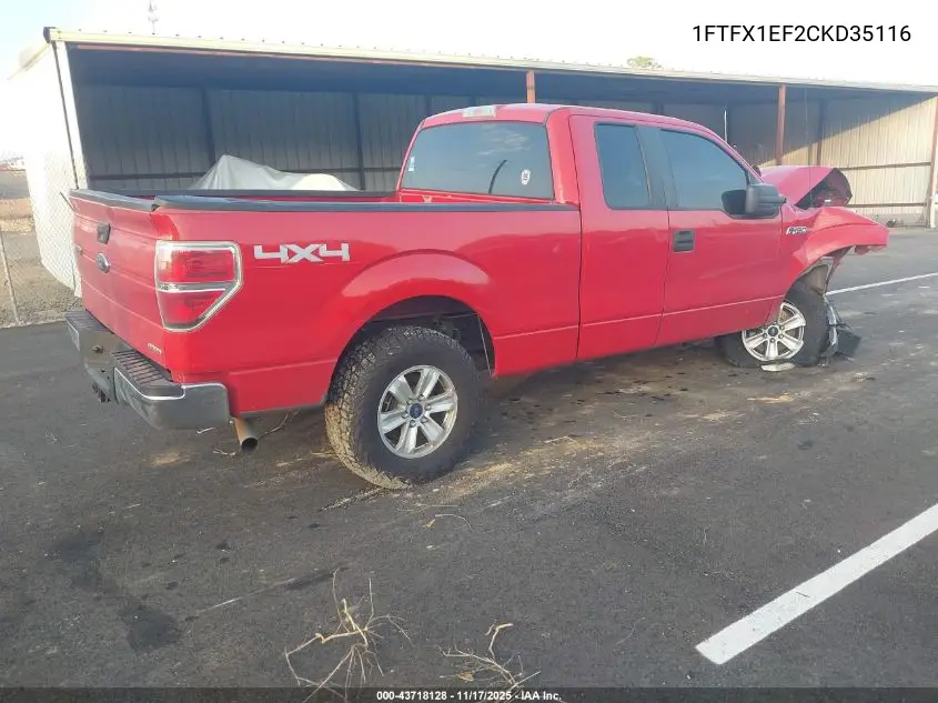 1FTFX1EF2CKD35116 2012 Ford F-150 Xl