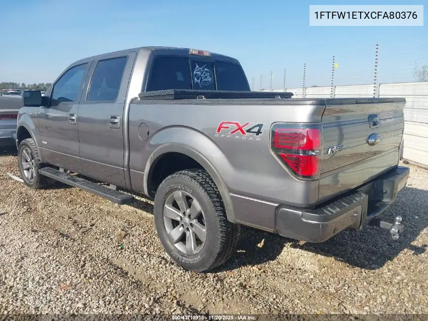 1FTFW1ETXCFA80376 2012 Ford F-150 Fx4