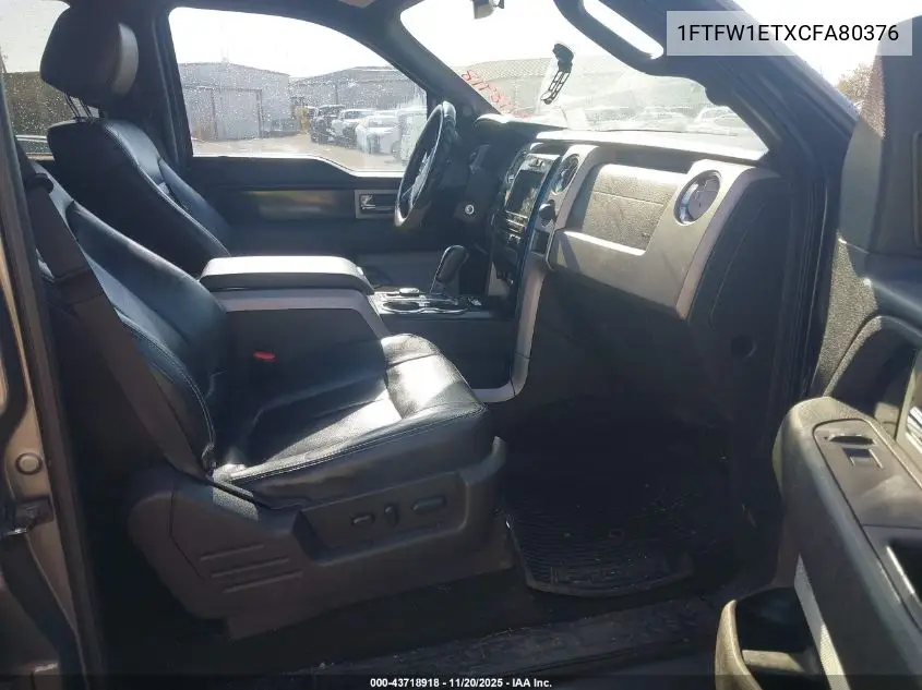 1FTFW1ETXCFA80376 2012 Ford F-150 Fx4