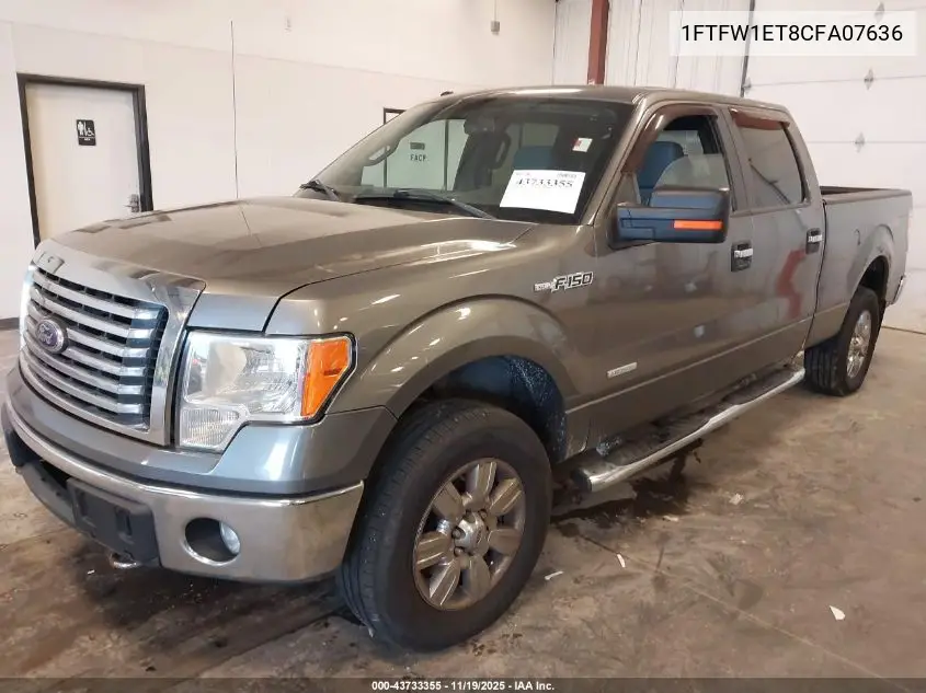 1FTFW1ET8CFA07636 2012 Ford F-150 Xlt