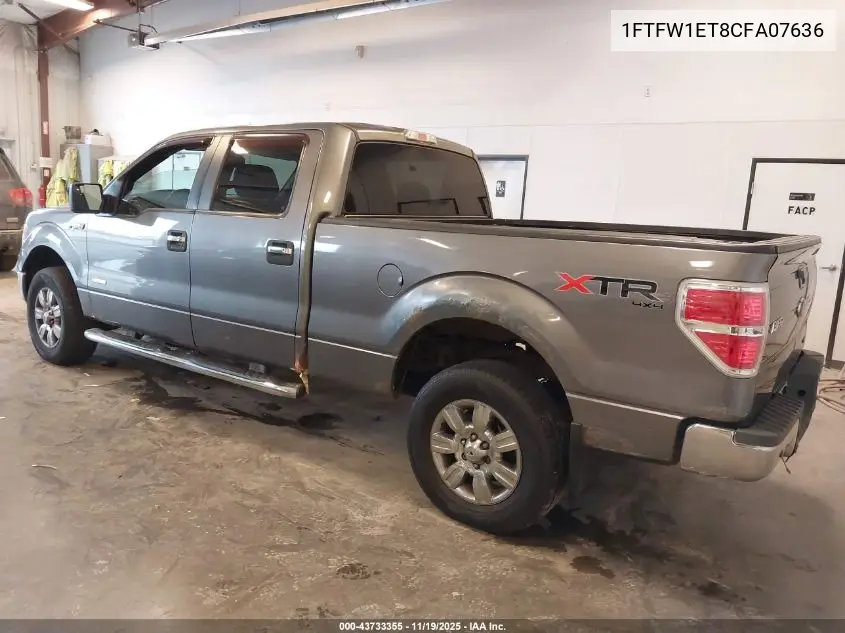 1FTFW1ET8CFA07636 2012 Ford F-150 Xlt