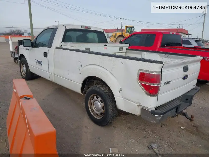 1FTMF1CM9CKD64785 2012 Ford F-150 Xl
