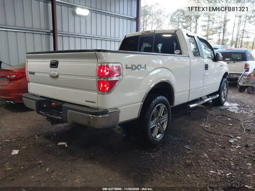 1FTEX1EM6CFB81321 2012 Ford F-150 Xlt