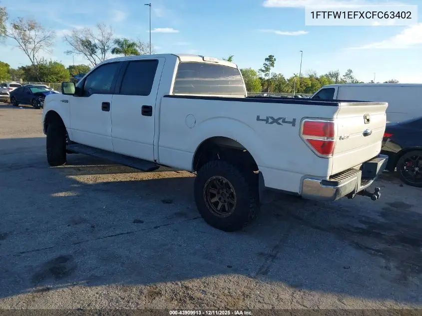 1FTFW1EFXCFC63402 2012 Ford F-150 Xlt