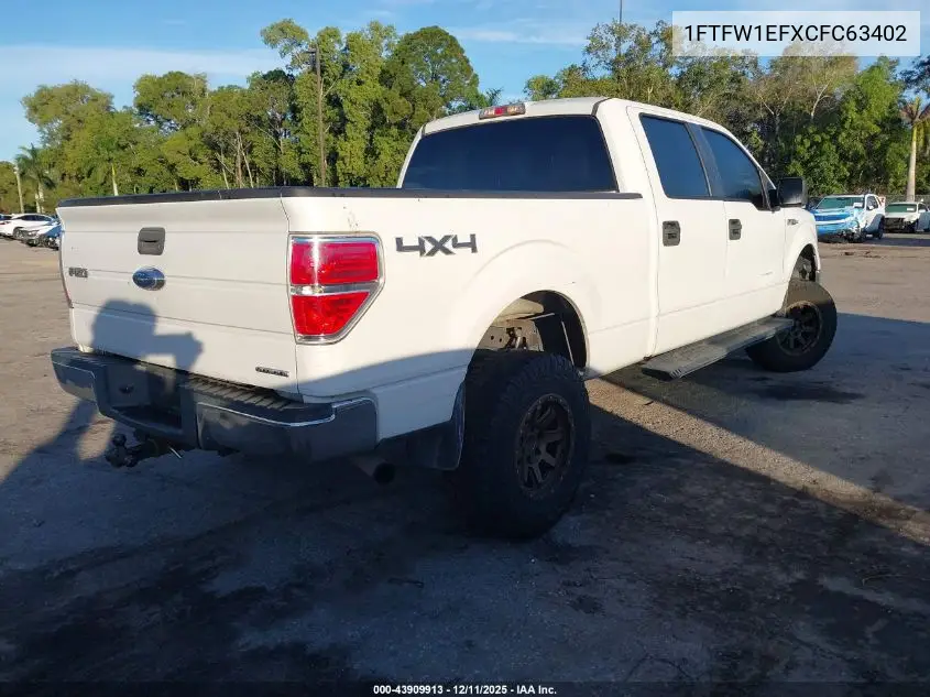 1FTFW1EFXCFC63402 2012 Ford F-150 Xlt