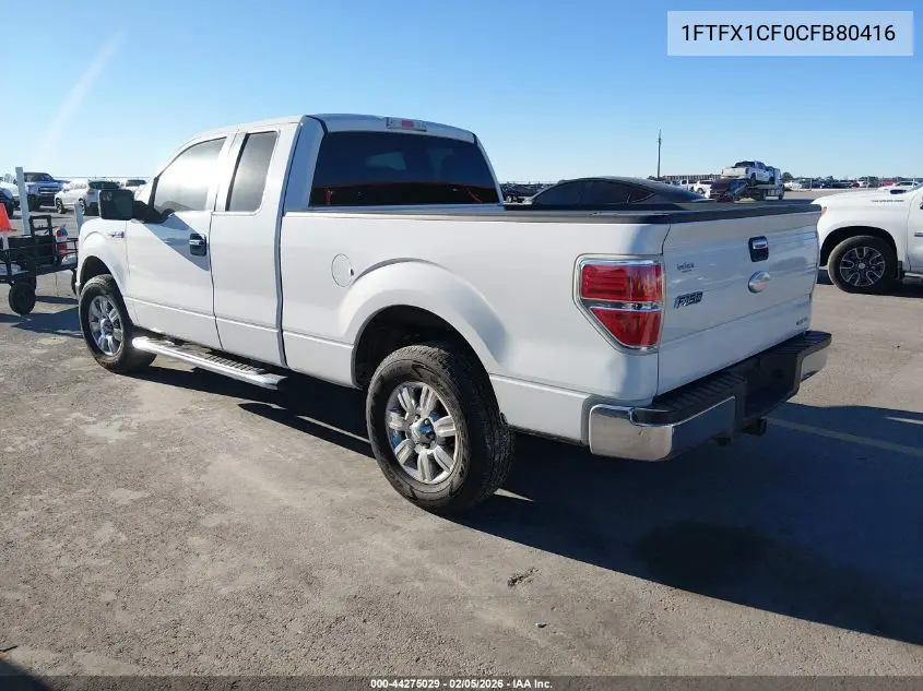 1FTFX1CF0CFB80416 2012 Ford F-150 Xlt
