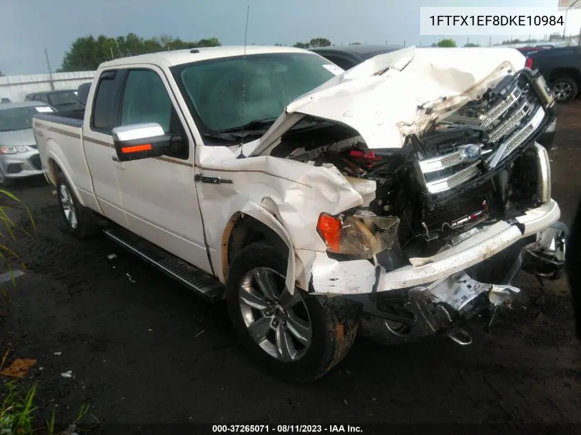 1FTFX1EF8DKE10984 2013 Ford F-150 Lariat