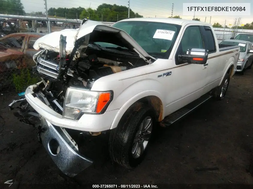 1FTFX1EF8DKE10984 2013 Ford F-150 Lariat