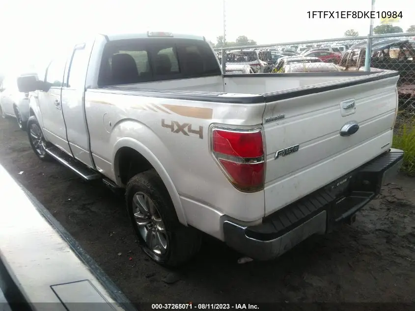 1FTFX1EF8DKE10984 2013 Ford F-150 Lariat