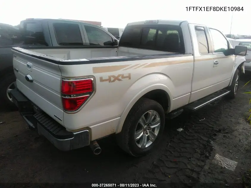 1FTFX1EF8DKE10984 2013 Ford F-150 Lariat