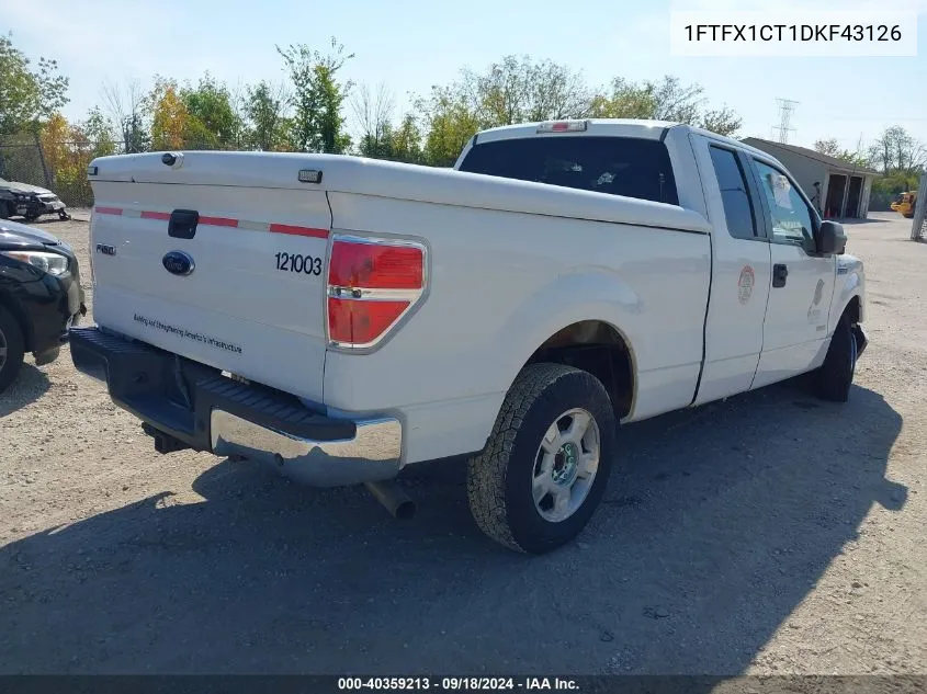 1FTFX1CT1DKF43126 2013 Ford F-150 Xlt