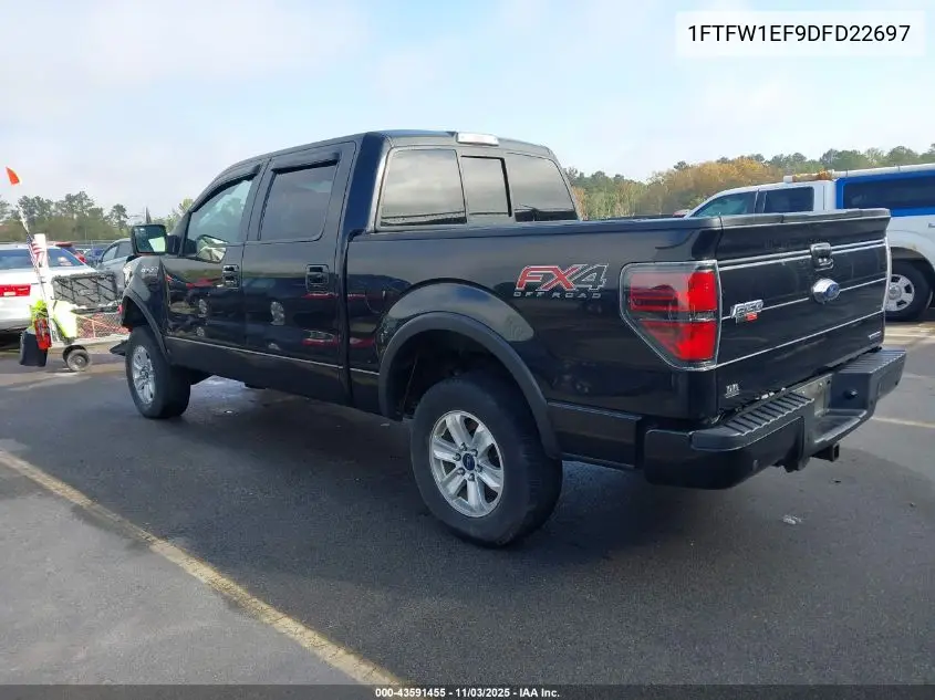 1FTFW1EF9DFD22697 2013 Ford F-150 Fx4