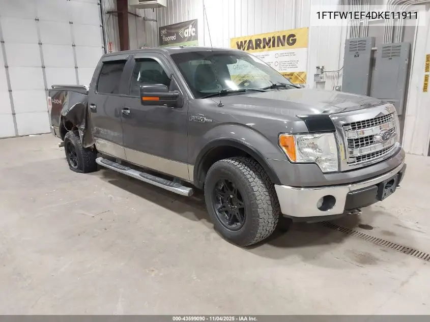 1FTFW1EF4DKE11911 2013 Ford F-150 Xlt
