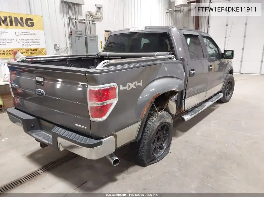 1FTFW1EF4DKE11911 2013 Ford F-150 Xlt