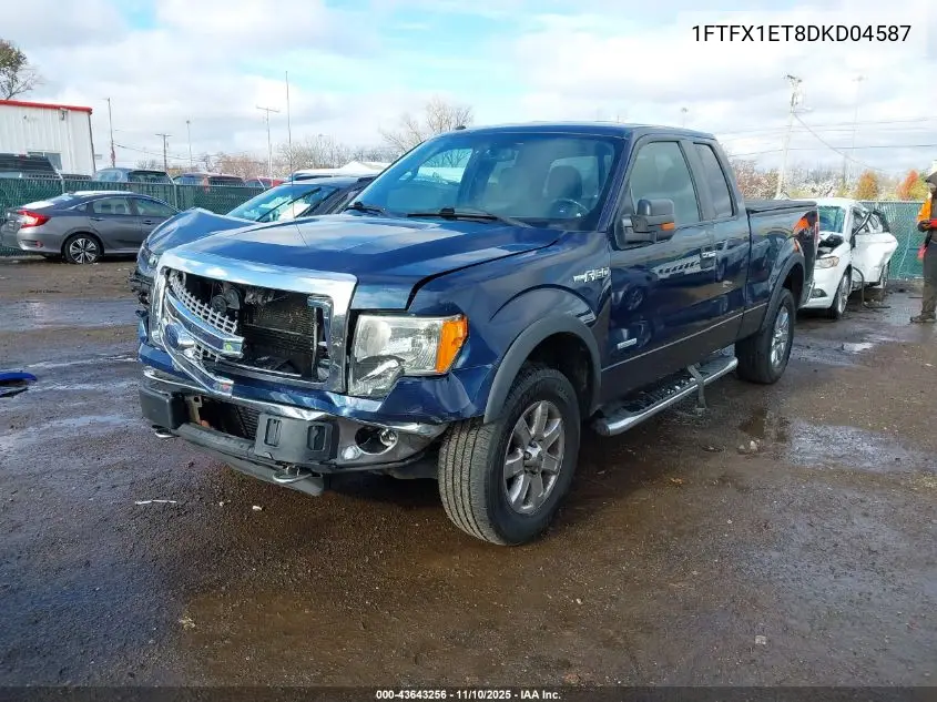 1FTFX1ET8DKD04587 2013 Ford F-150 Xlt