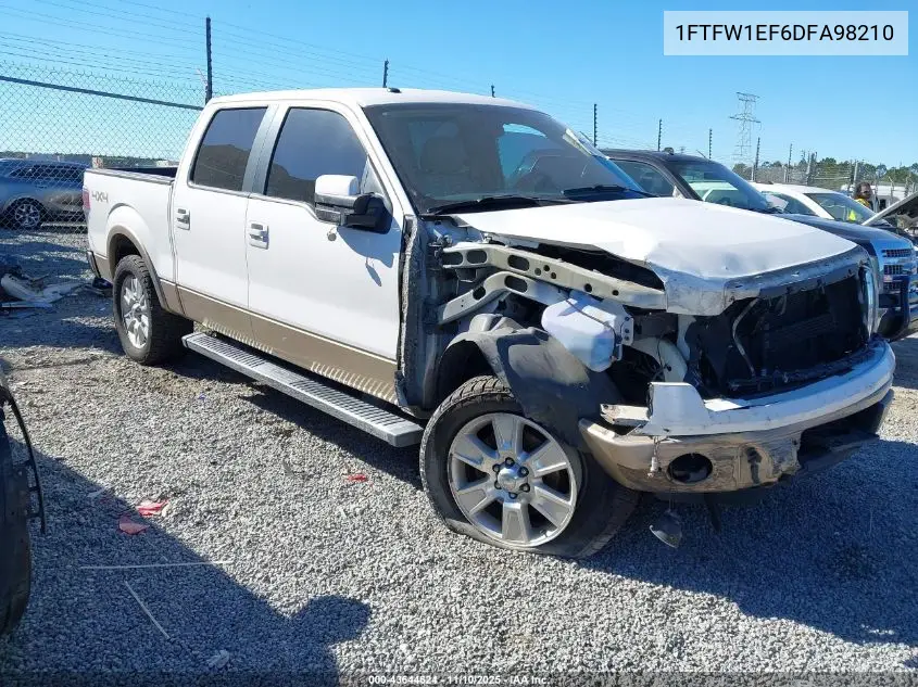 1FTFW1EF6DFA98210 2013 Ford F-150 Lariat