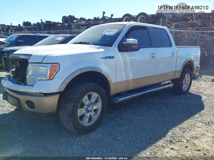 1FTFW1EF6DFA98210 2013 Ford F-150 Lariat