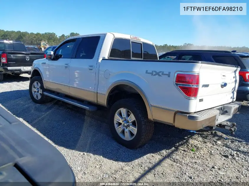 1FTFW1EF6DFA98210 2013 Ford F-150 Lariat