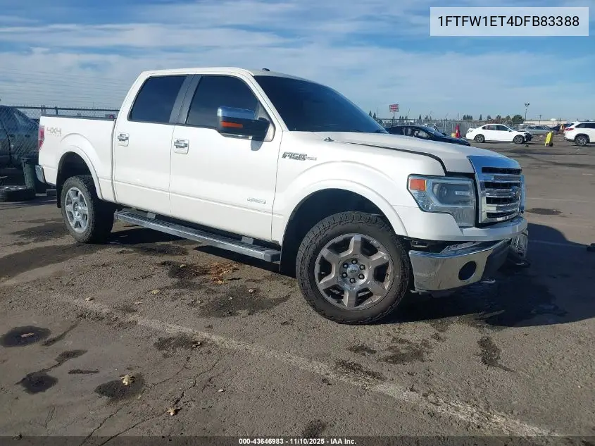 1FTFW1ET4DFB83388 2013 Ford F-150 Lariat