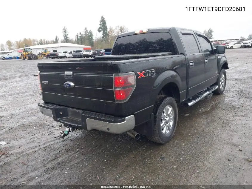 1FTFW1ET9DFD20681 2013 Ford F-150 Xlt