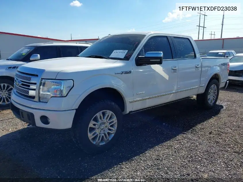 1FTFW1ETXDFD23038 2013 Ford F-150 Platinum