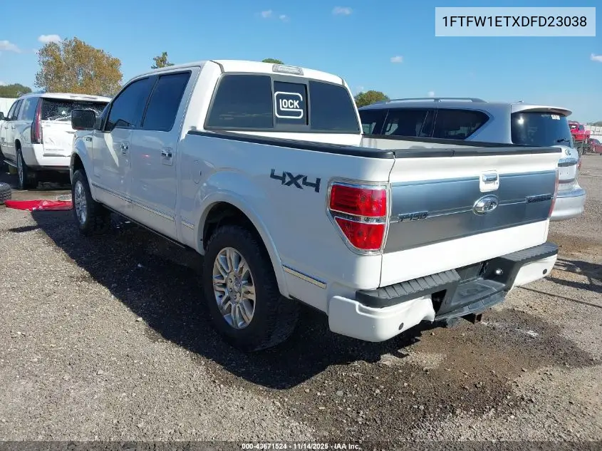 1FTFW1ETXDFD23038 2013 Ford F-150 Platinum