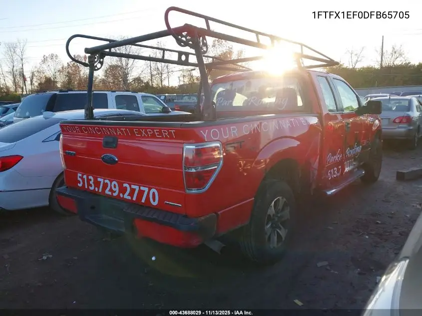 1FTFX1EF0DFB65705 2013 Ford F-150 Stx