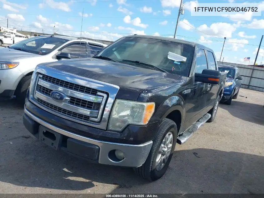 1FTFW1CF9DKD46752 2013 Ford F-150 Xlt