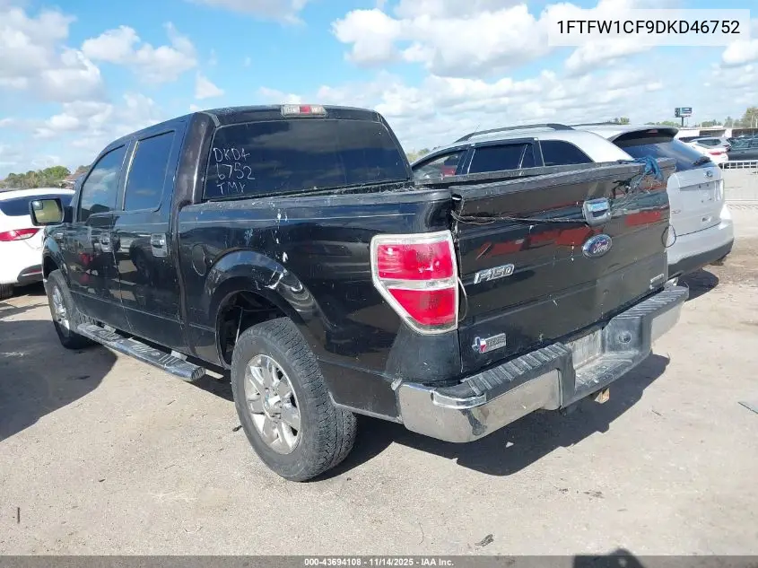 1FTFW1CF9DKD46752 2013 Ford F-150 Xlt