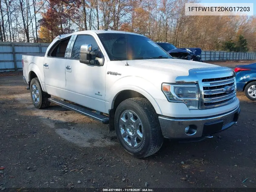 1FTFW1ET2DKG17203 2013 Ford F-150 Lariat
