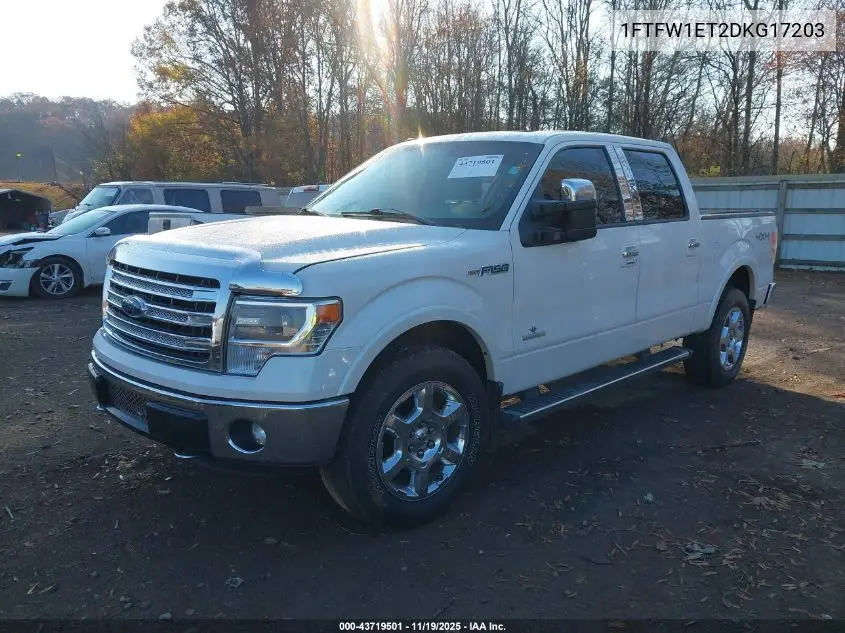 1FTFW1ET2DKG17203 2013 Ford F-150 Lariat
