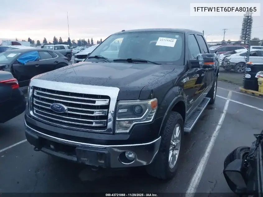 1FTFW1ET6DFA80165 2013 Ford F-150 Lariat