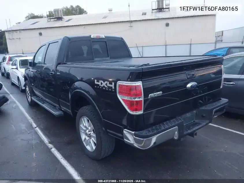 1FTFW1ET6DFA80165 2013 Ford F-150 Lariat