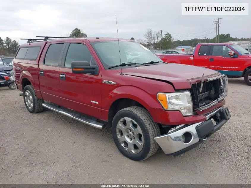 1FTFW1ET1DFC22034 2013 Ford F-150 Xlt