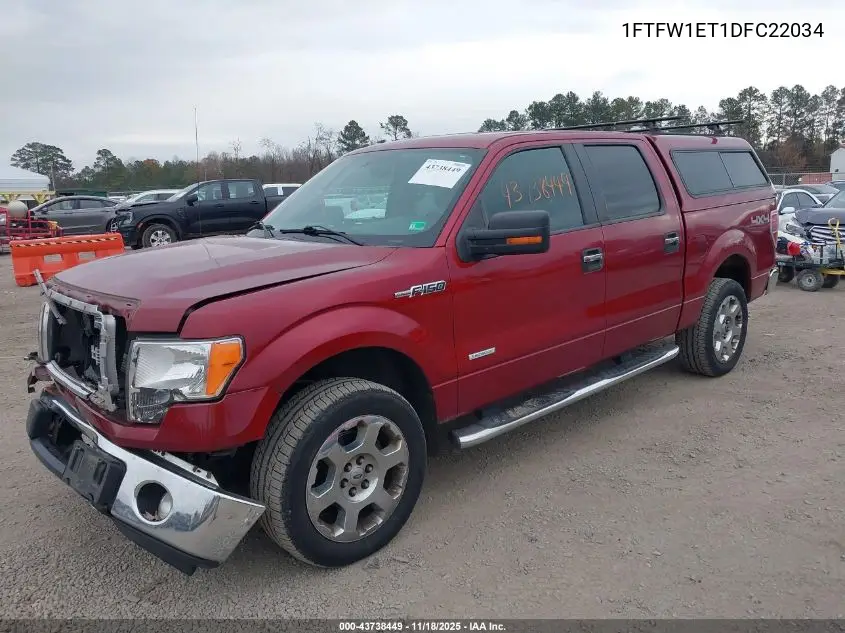 1FTFW1ET1DFC22034 2013 Ford F-150 Xlt
