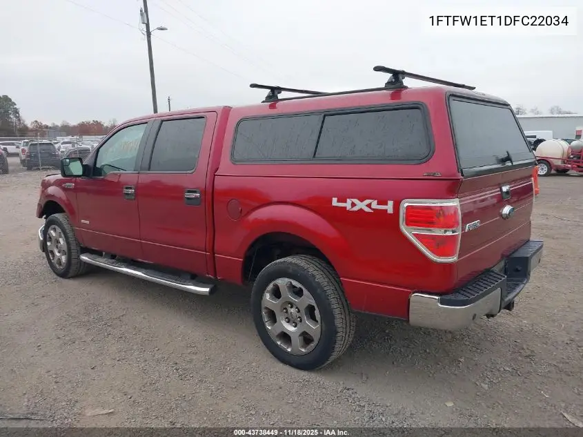 1FTFW1ET1DFC22034 2013 Ford F-150 Xlt