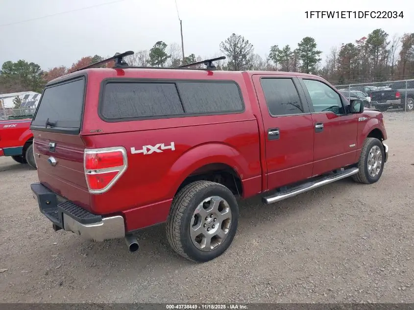 1FTFW1ET1DFC22034 2013 Ford F-150 Xlt