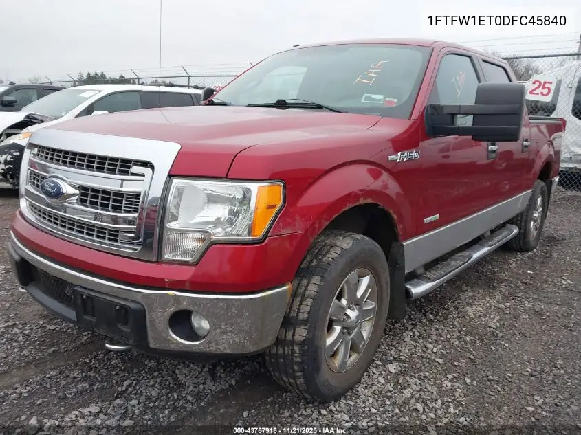 1FTFW1ET0DFC45840 2013 Ford F-150 Xlt