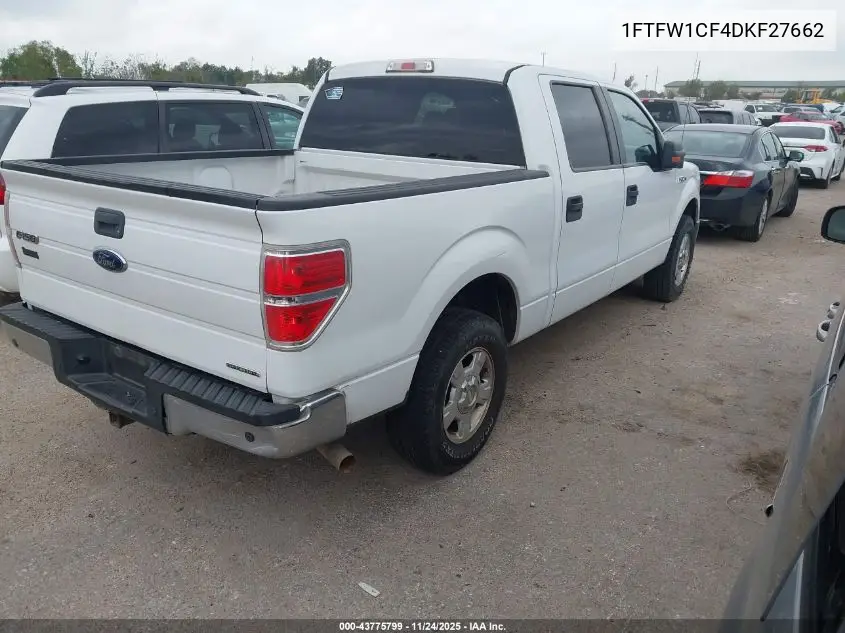 1FTFW1CF4DKF27662 2013 Ford F-150 Xlt