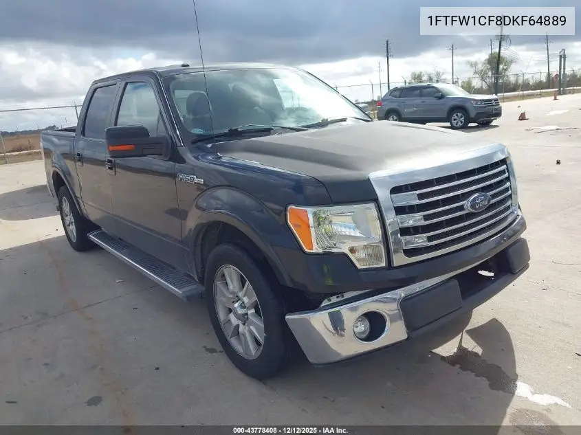 1FTFW1CF8DKF64889 2013 Ford F-150 Lariat