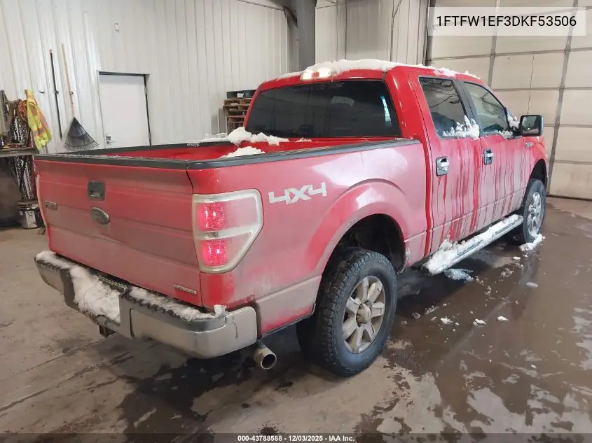 1FTFW1EF3DKF53506 2013 Ford F-150 Xlt